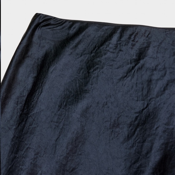 Aritzia Navy Sheer Ruffle Skirt Above Knee - Picture 6 of 6